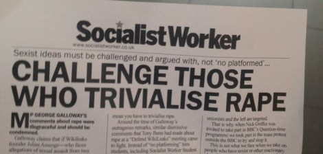 The SWP has failed to follow its own advice.  We must not,