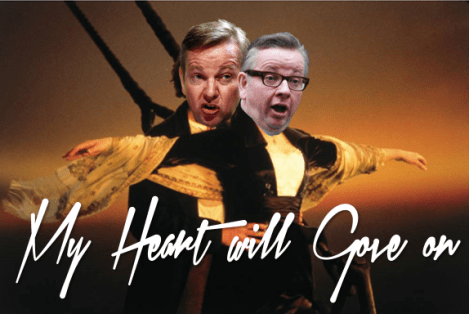 I've never forgiven michael gove for the bit where he lets michael gove drown
